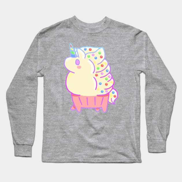 Cupcakicorn Long Sleeve T-Shirt by SugarDrake